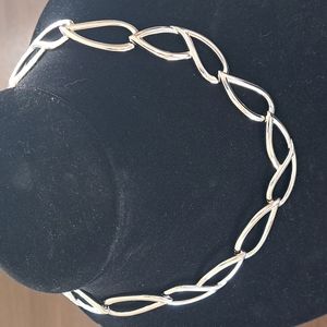 Monet Silvertone Necklace 18"